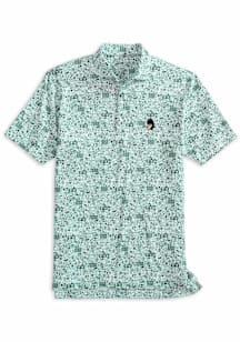 Johnnie O Michigan State Spartans Youth Green Tailgater 2.0 All Over Print Short Sleeve Polo Shirt