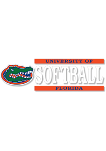 Florida Gators 6X2 Softball Auto Decal - Orange