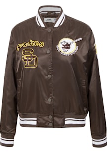 Pro Standard San Diego Padres Womens Brown Retro Classic Light Weight Jacket