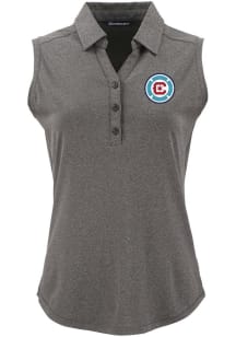 Cutter and Buck Chicago Fire Womens Black Forge Eco Polo Shirt