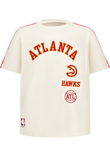 Pro Standard Atlanta Hawks Youth White Retro Classics Short Sleeve T-Shirt