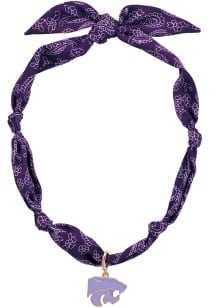 Logo Bandana Scarf K-State Wildcats Womens Necklace - Purple