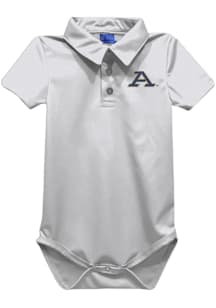 Vive La Fete Akron Zips Baby White Team Short Sleeve One Piece Polo