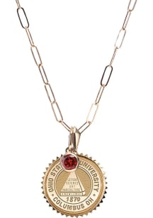 Ohio State Buckeyes Kyle Cavan Sunburst Bundle Womens Necklace - Gold