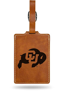 Colorado Buffaloes Brown Laser Engraved Luggage Tag