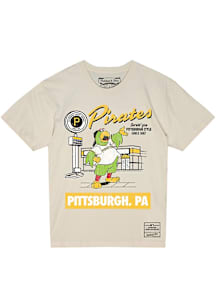 Mitchell and Ness Pittsburgh Pirates White Deli DTG Short Sleeve T Shirt