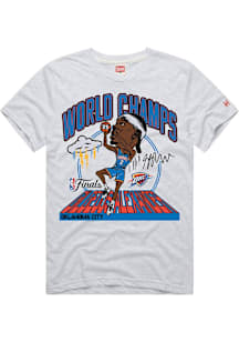Shai Gilgeous-Alexander  Oklahoma City Thunder Ash Homage 2025 Finals Champions Caricature Short S..