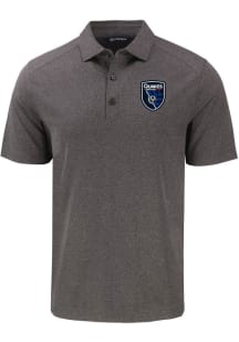 Cutter and Buck San Jose Earthquakes Black Forge Eco Stretch Big and Tall Polo