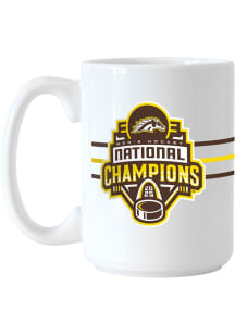 Brown Western Michigan Broncos 2025 Men's Hockey Champions 15oz Ceramic Mug