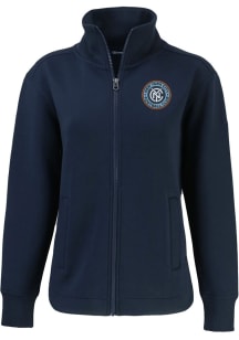 Cutter and Buck New York City FC Womens Navy Blue Roam Light Weight Jacket