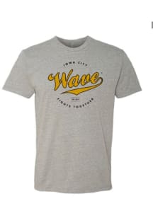 Iowa Hawkeyes Grey WAVE Short Sleeve T Shirt