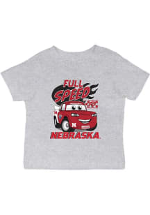 Infant Nebraska Cornhuskers Grey Vive La Fete Full Speed Short Sleeve T-Shirt