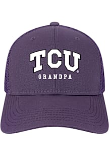 TCU Horned Frogs Grandpa Mid Pro Trucker Adjustable Hat - Purple