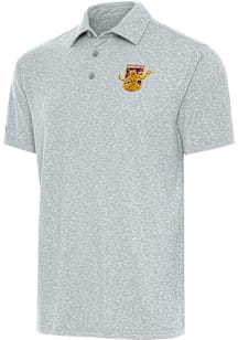 Antigua Detroit City FC Grey Par 3 Big and Tall Polo