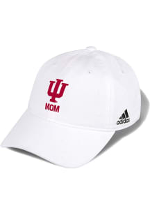Adidas White Indiana Hoosiers Mom Washed Slouch Adjustable Hat