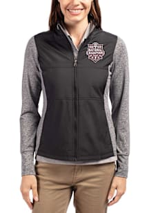 Cutter and Buck Indiana Hoosiers Womens Black 2025 CFP National Champions Stealth Light Weight Jac..