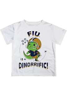 Vive La Fete FIU Panthers Infant Dino-Riffic Short Sleeve T-Shirt White