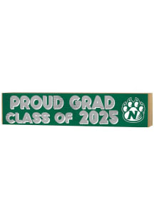 KH Sports Fan Northwest Missouri State Bearcats 3x13 Block Sign Class of 2025 Sign - Green