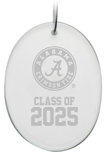 Alabama Crimson Tide Class of 2025 Oval Ornament - White