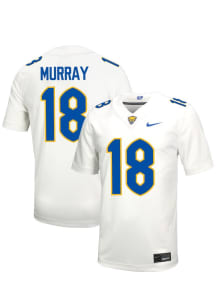 Rashan Murray Nike Mens White Pitt Panthers NIL Name And Number Football Jersey