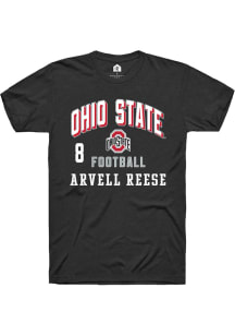 Arvell Reese Rally Mens Black Ohio State Buckeyes NIL Arch Logo Player T Shirt