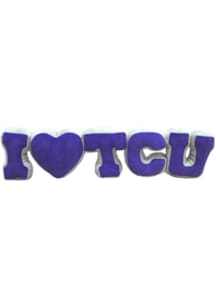 TCU Horned Frogs Team Letters Plush - Purple