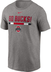 Ohio State Buckeyes Grey Nike Football Start of Season Football Short Sleeve T Shirt