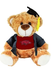 Arkansas Razorbacks 9.5in Graduation Bear Plush - Cardinal