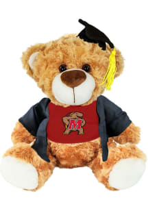 Red Maryland Terrapins 9.5in Graduation Bear Plush