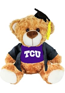 TCU Horned Frogs 9.5in Graduation Bear Plush - Purple