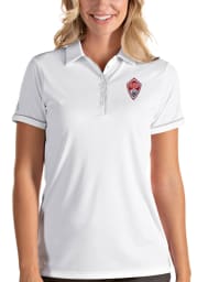 Antigua Colorado Rapids Womens White Salute Short Sleeve Polo Shirt