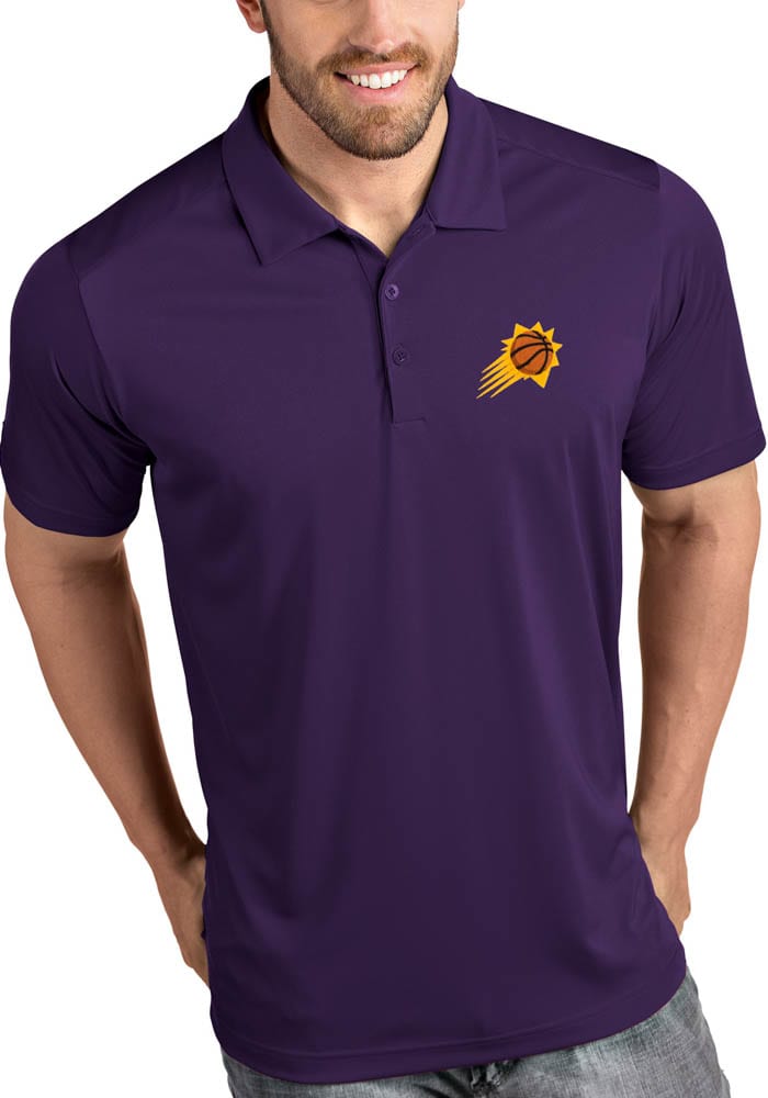 Antigua Phoenix Suns Mens Purple Tribute Short Sleeve Polo