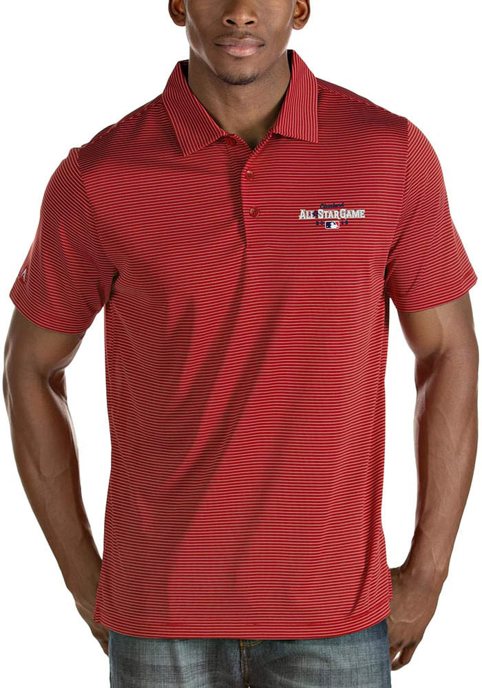 Antigua Cleveland All-Star Game Quest Short Sleeve Polo - Red