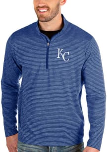 Antigua Kansas City Royals Mens Blue Capacity Long Sleeve 1/4 Zip Pullover