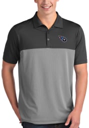 Antigua Tennessee Titans Mens Grey Venture Short Sleeve Polo