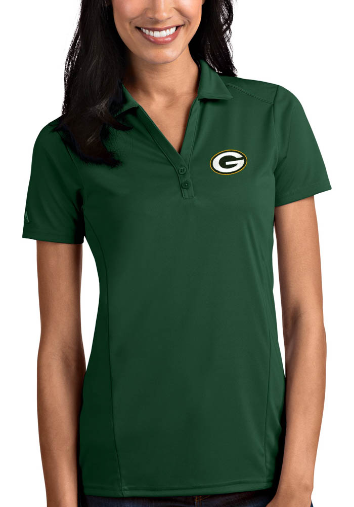 Antigua Women's Green Bay Packers Green Legacy Pique Polo