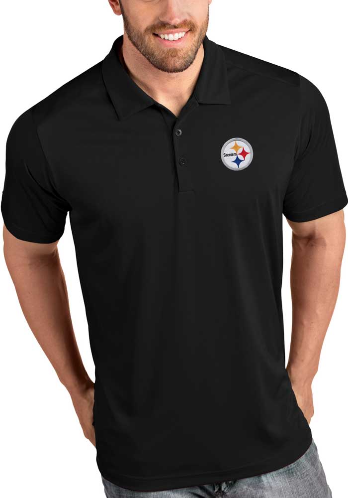 Pittsburgh Steelers Antigua Spark Polo - Black