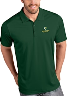 Antigua Wayne State Warriors Mens Green Tribute Short Sleeve Polo
