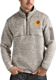 Antigua Phoenix Suns Mens Oatmeal Fortune Long Sleeve 1/4 Zip Fashion Pullover