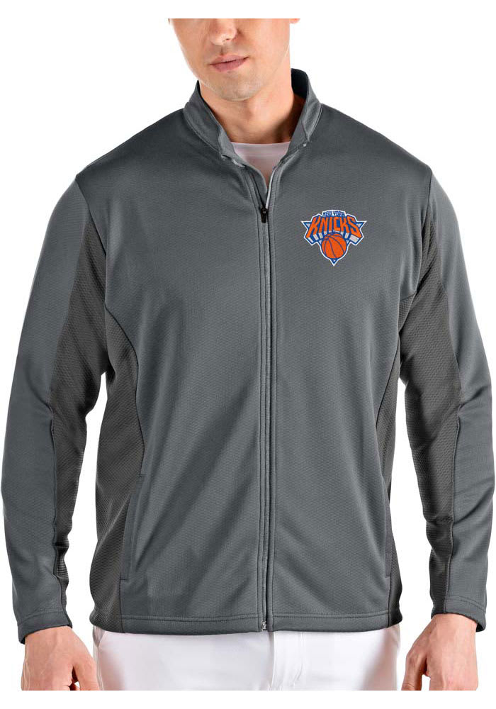 Antigua New York Knicks Mens Grey Passage Medium Weight Jacket