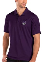 Antigua Sacramento Kings Mens Purple Balance Short Sleeve Polo