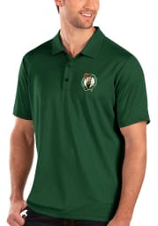 Antigua Boston Celtics Mens Green Balance Short Sleeve Polo
