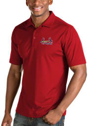 Antigua Springfield Cardinals Mens Red Inspire Short Sleeve Polo