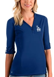 Antigua Los Angeles Dodgers Womens Blue Accolade LS Tee