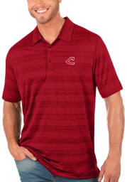 Antigua Cleveland Indians Mens Red Compass Short Sleeve Polo