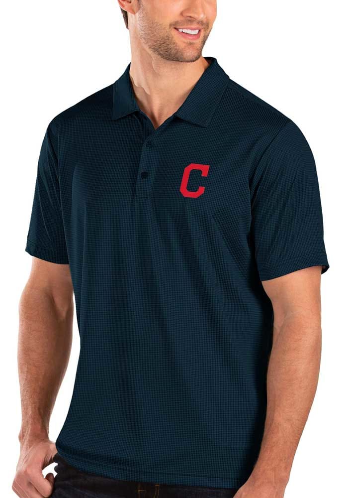 Women's Cleveland Indians Antigua White Pique Xtra-Lite Polo