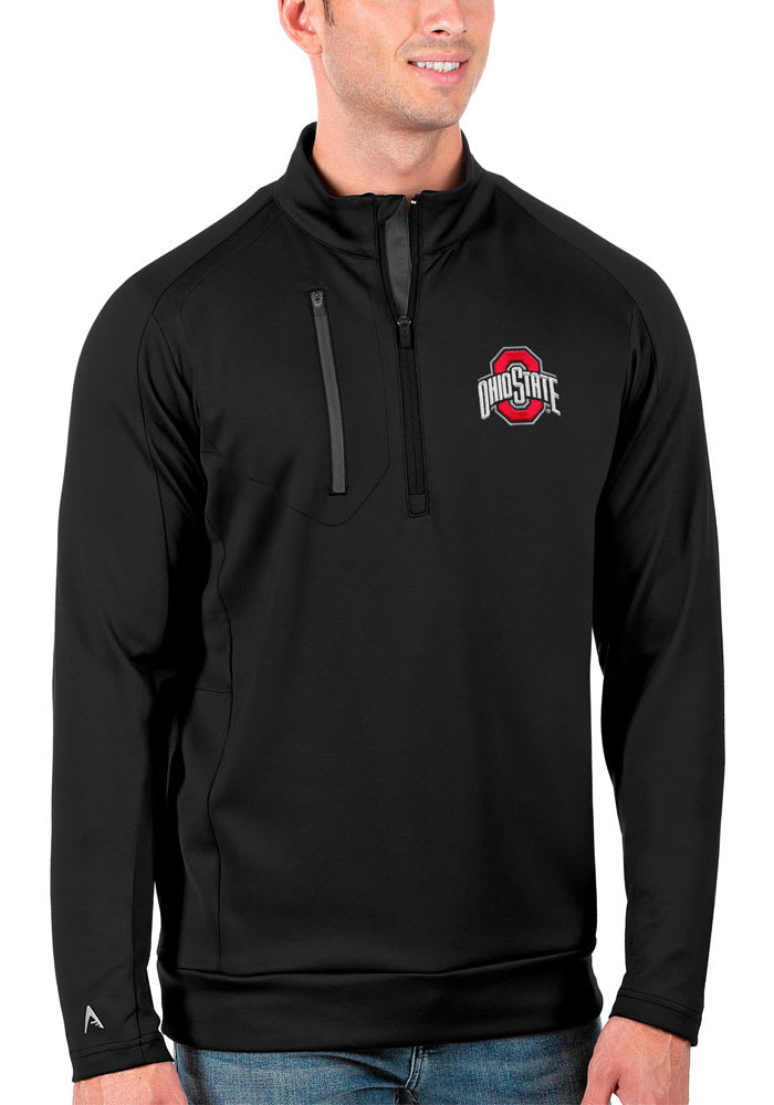 Antigua Ohio State Buckeyes Mens Generation Long Sleeve 1/4 Zip Pullover