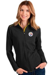 Antigua Pittsburgh Steelers Womens Black Glacier Light Weight Jacket