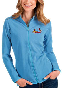 Antigua St Louis Cardinals Womens Light Blue Glacier Light Weight Jacket