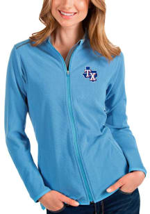 Antigua Texas Rangers Womens Light Blue Glacier Light Weight Jacket
